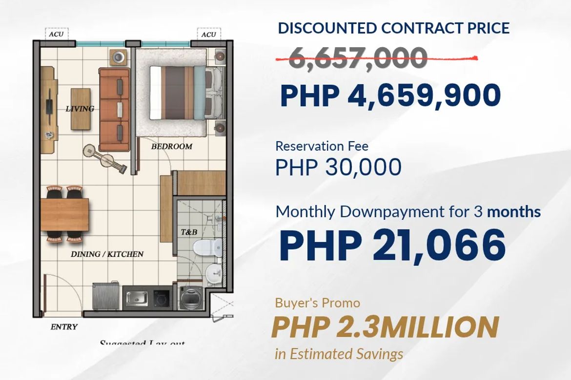 1 Bedroom Apartment for Sale in Villa Kananga, Butuan, Agusan del Norte – photo 3