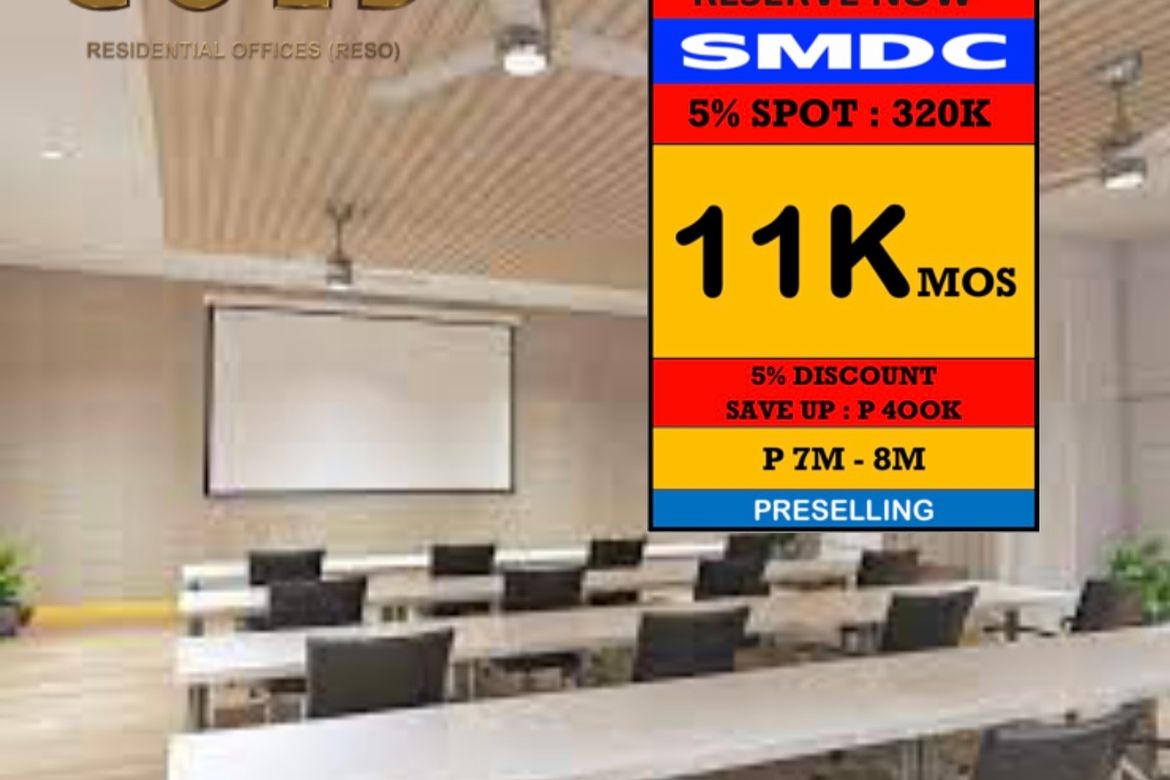1 Bedroom Commercial for Sale in SMDC Gold Residences, Santo Niño, Parañaque, Metro Manila