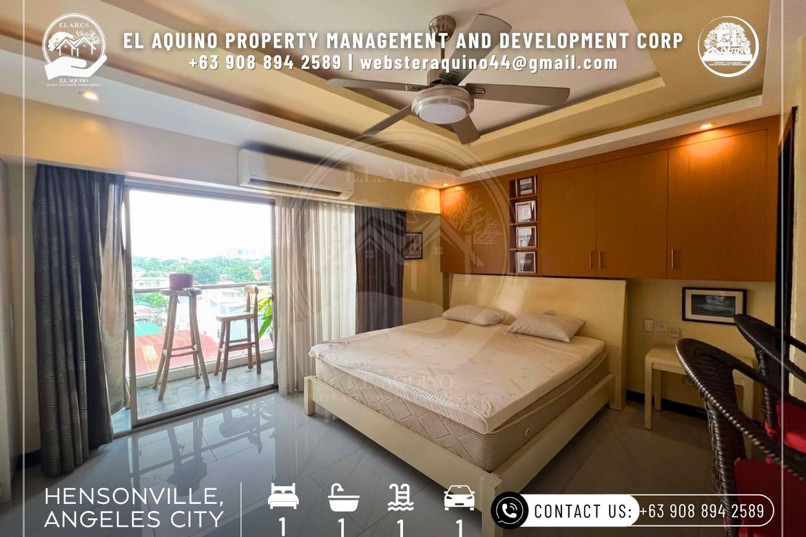 1 Bedroom Condo for Rent in Malabanias, Angeles, Pampanga