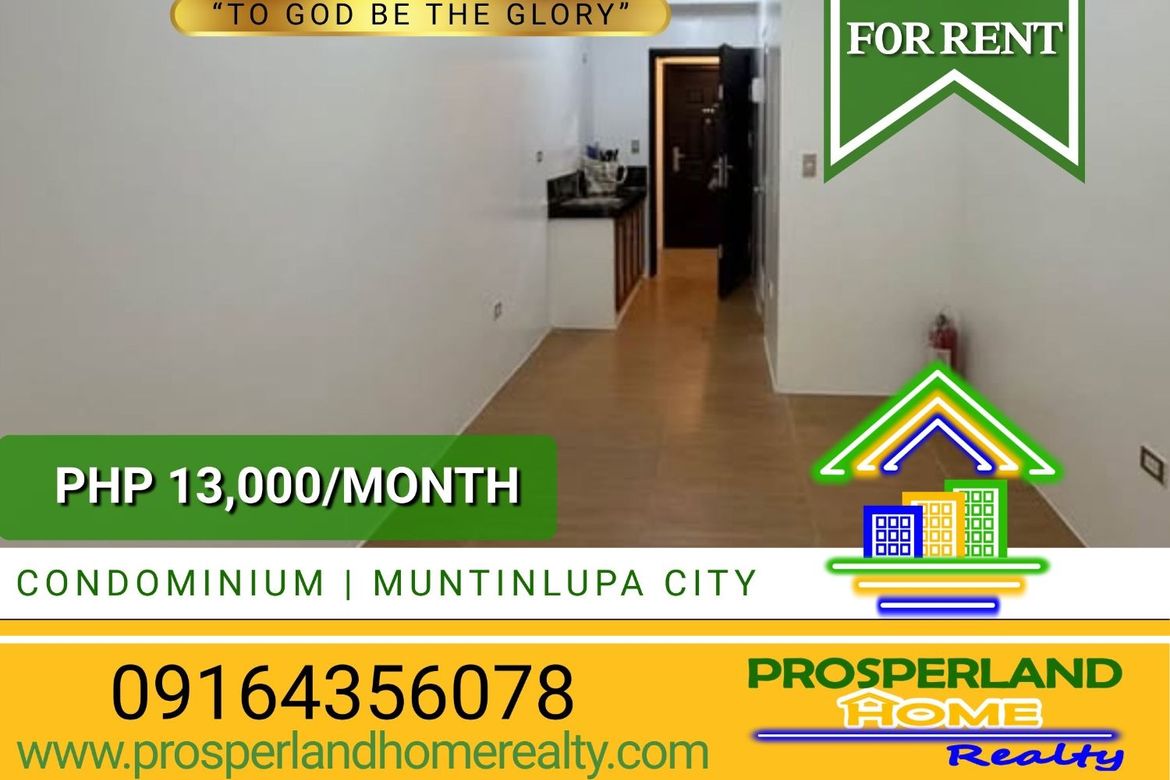 1 Bedroom Condo for Rent in Putatan, Muntinlupa, Metro Manila