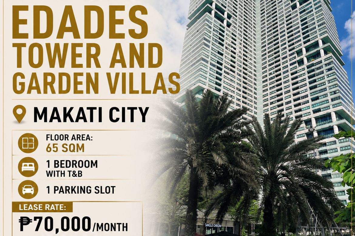 1 Bedroom Condo for Rent in Rockwell, Makati, Metro Manila near MRT-3 Guadalupe