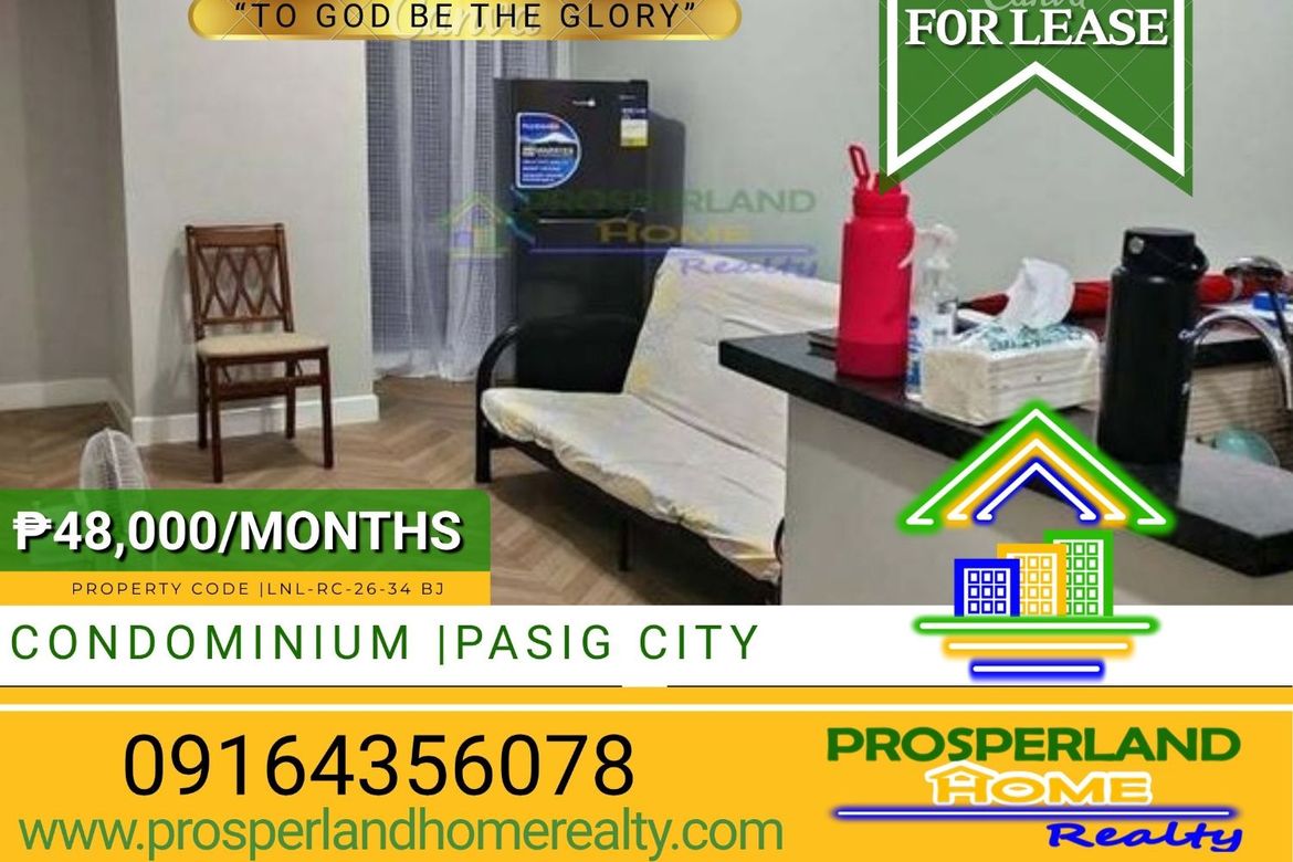 1 Bedroom Condo for Rent in San Nicolas, Pasig, Metro Manila