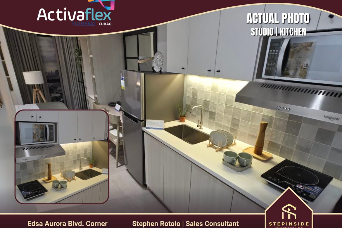 1 Bedroom Condo for Sale in Activa Flex, E. Rodriguez, Metro Manila near LRT-2 Araneta Center-Cubao – photo 3