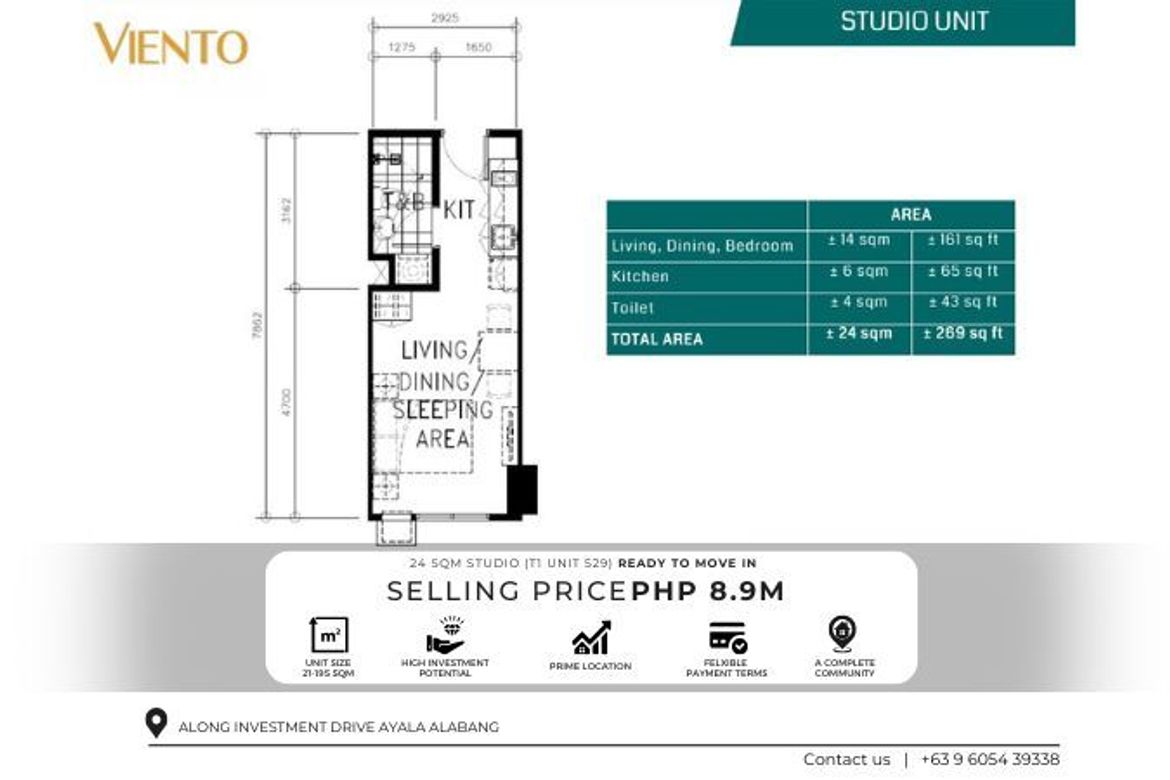 1 Bedroom Condo for Sale in Almanza Dos, Las Piñas, Metro Manila – photo 2