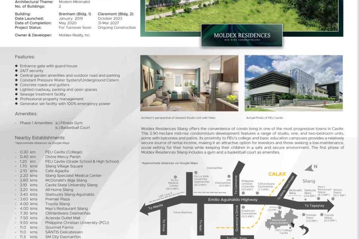 1 Bedroom Condo for Sale in Biluso, Silang, Cavite – photo 5