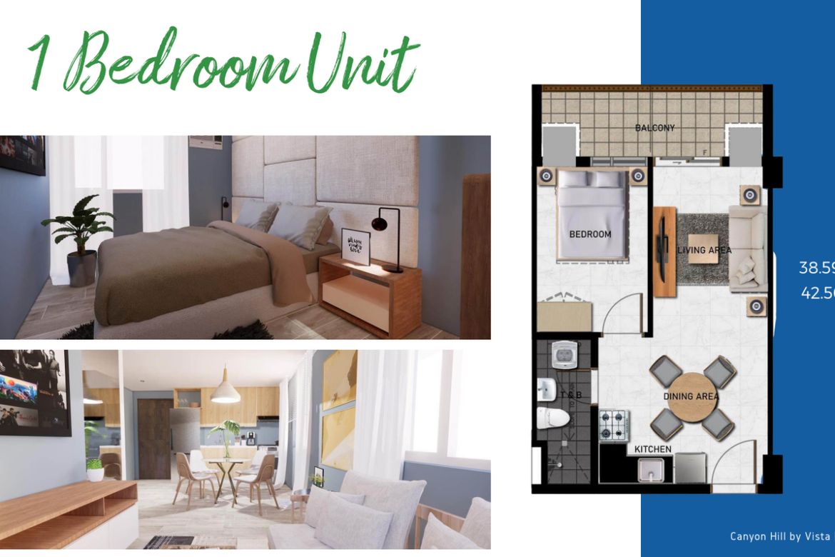 1 Bedroom Condo for Sale in Canyon Hill Baguio, Pacdal, Baguio, Benguet