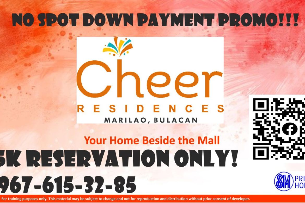 1 Bedroom Condo for Sale in Cheer Residences, Ibayo, Marilao, Bulacan