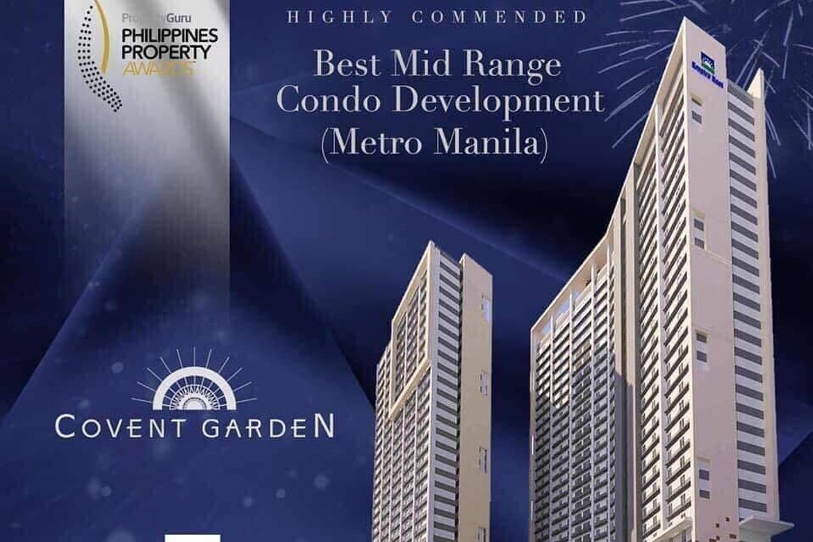 1 Bedroom Condo for Sale in COVENT GARDEN, Santa Mesa, Manila, Metro Manila near LRT-2 V. Mapa