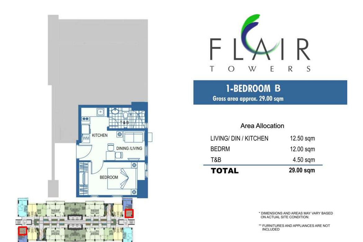 1 Bedroom Condo for Sale in Flair Towers, Highway Hills, Mandaluyong, Metro Manila near MRT-3 Boni – photo 7