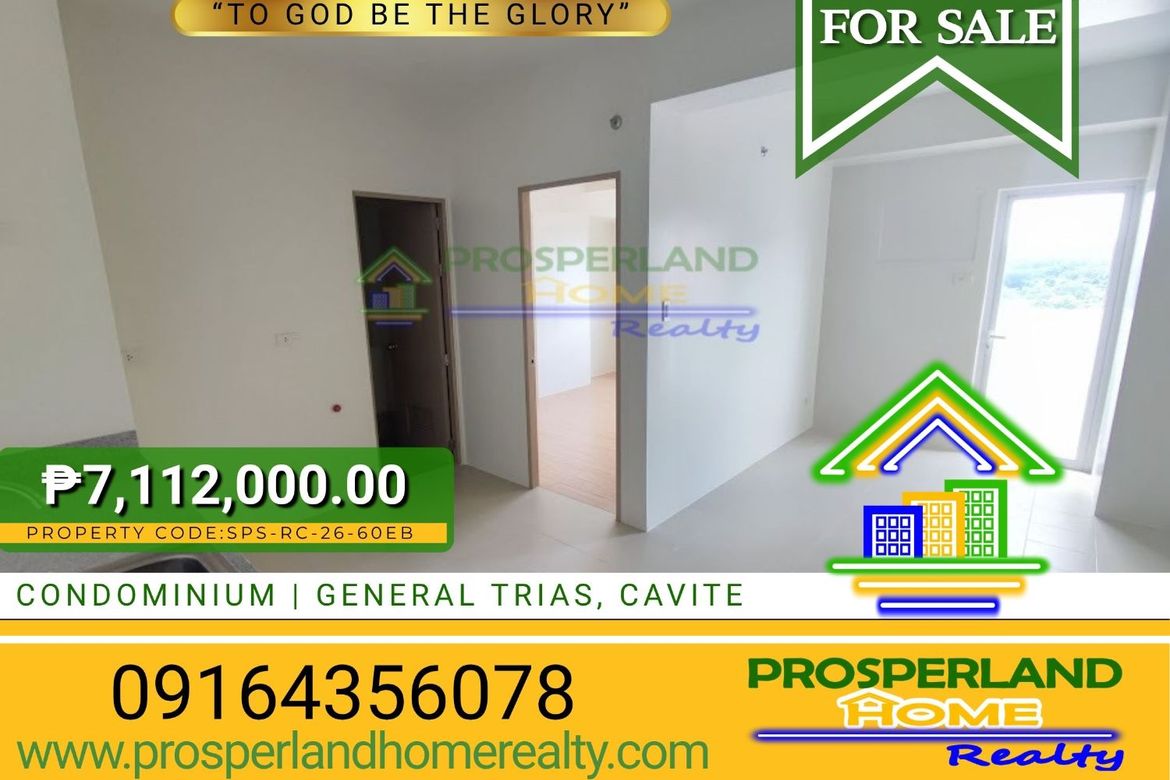 1 Bedroom Condo for Sale in General Trias, Cavite