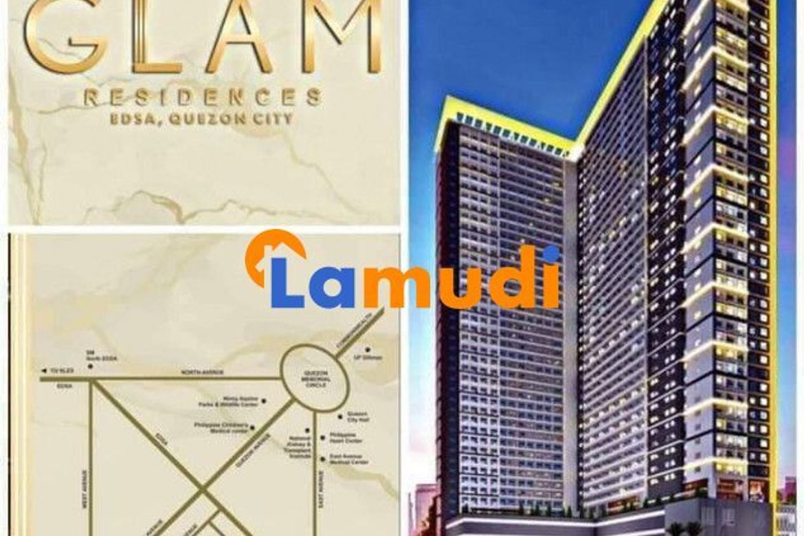 1 Bedroom Condo for Sale in Glam Residences, South Triangle, Quezon City, Metro Manila near MRT-3 Kamuning