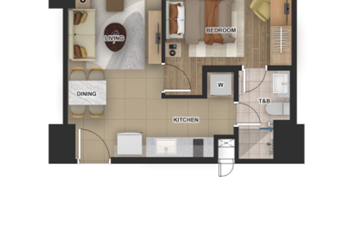 1 Bedroom Condo for Sale in Kemdeng, San Vicente, Palawan