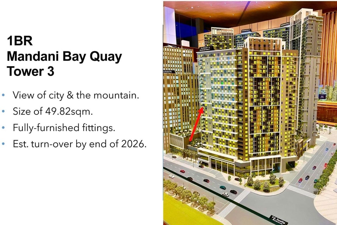 1 Bedroom Condo for Sale in Mandani Bay Suites, Tipolo, Mandaue, Cebu