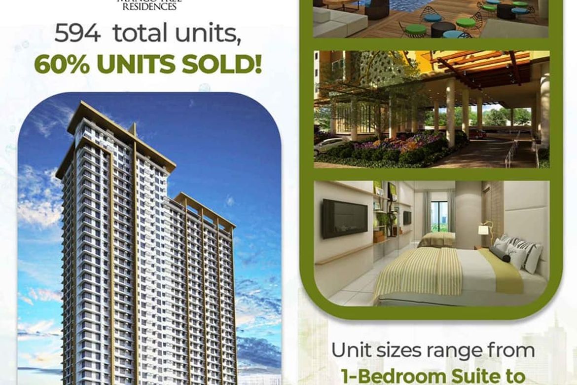 1 Bedroom Condo for Sale in Mango Tree Residences, Pasadeña, San Juan, Metro Manila near LRT-2 Gilmore