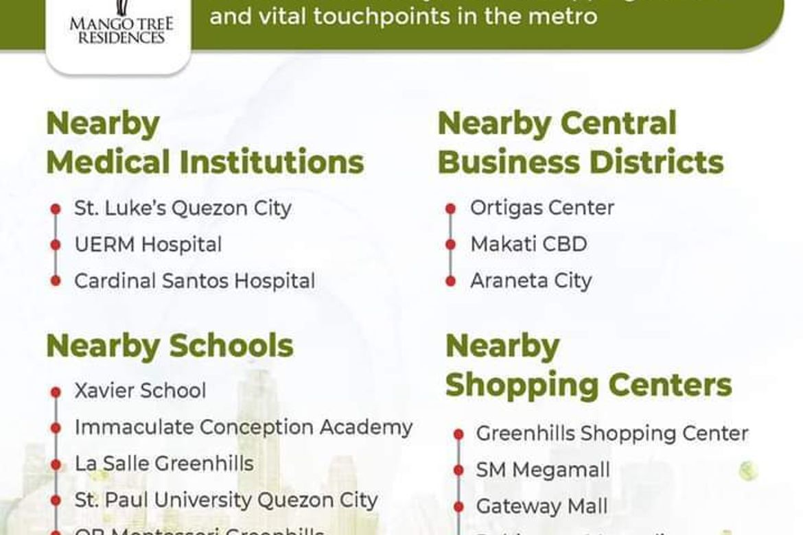 1 Bedroom Condo for Sale in Mango Tree Residences, Pasadeña, San Juan, Metro Manila near LRT-2 Gilmore – photo 4