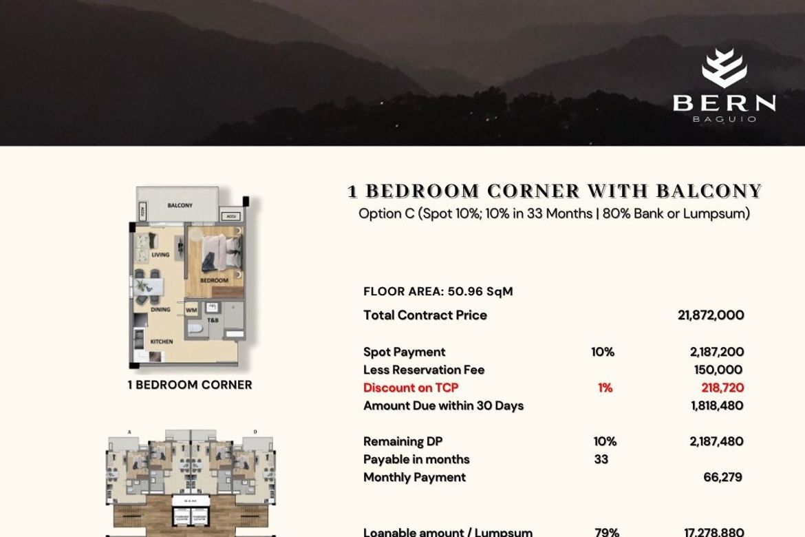 1 Bedroom Condo for Sale in Military Cut-Off, Baguio, Benguet – photo 4