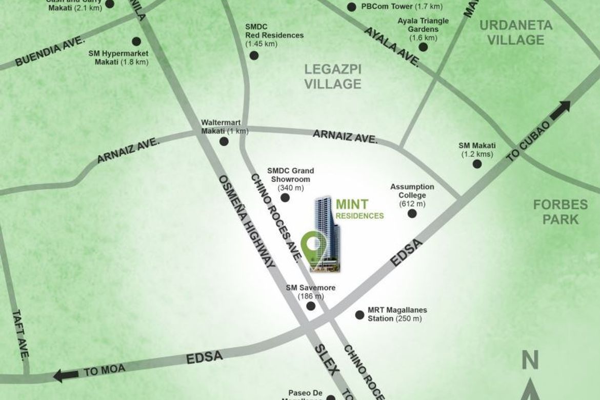 1 Bedroom Condo for Sale in Mint Residences, Urdaneta, Makati, Metro Manila near MRT-3 Ayala – photo 3