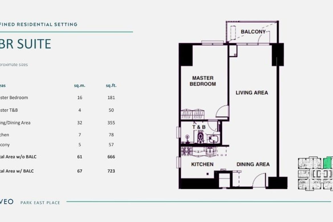 1 Bedroom Condo for Sale in Park East Place, BGC, Taguig – photo 9