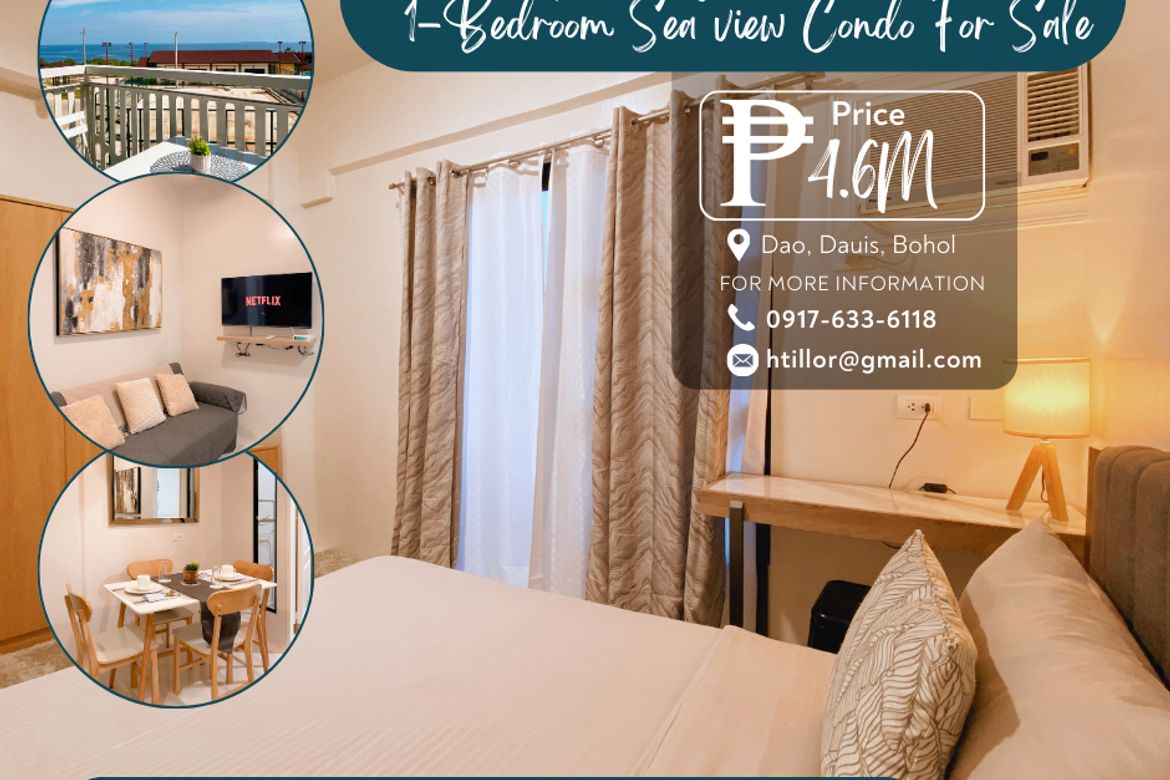 1 Bedroom Condo for Sale in San Isidro, Dauis, Bohol