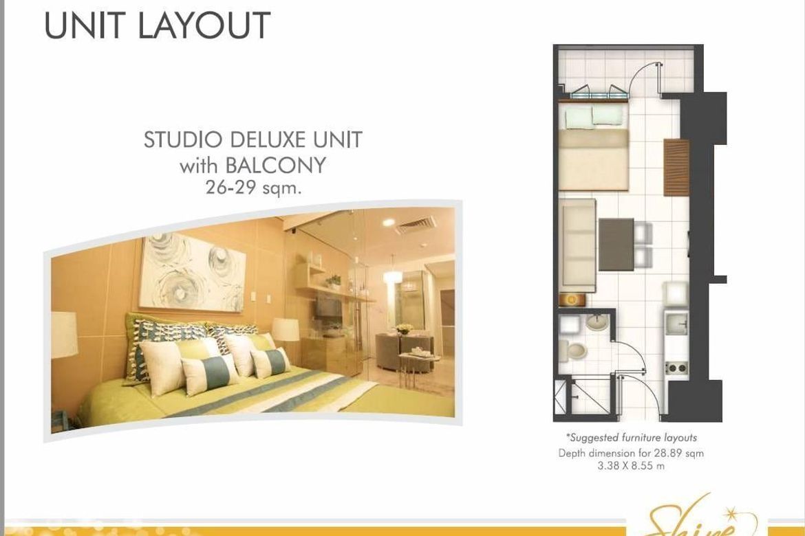 1 Bedroom Condo for Sale in Shine Residences, Ugong, Pasig, Metro Manila near MRT-3 Ortigas – photo 2