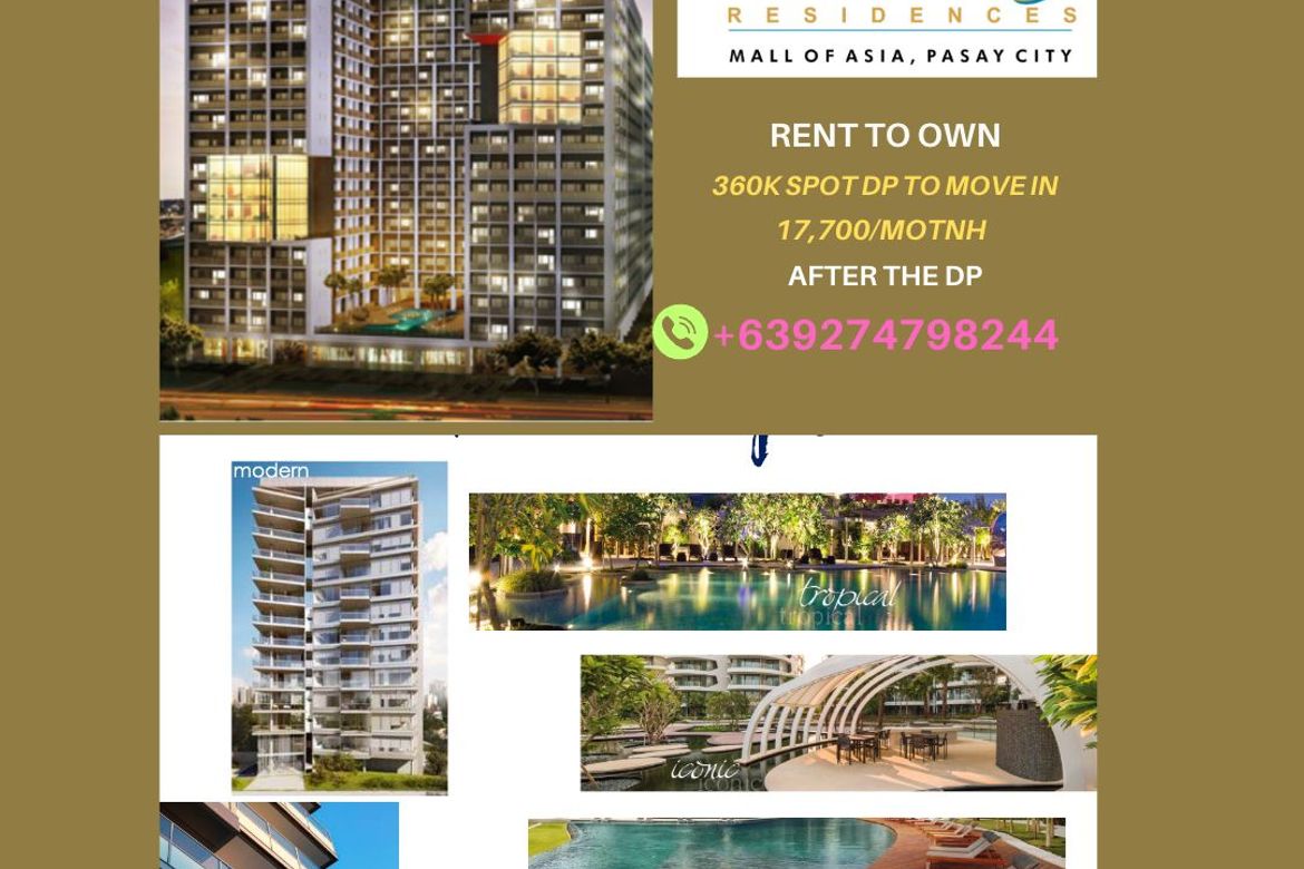 1 Bedroom Condo for Sale in Shore 3 Residences, Barangay 76, Pasay, Metro Manila near LRT-1 EDSA