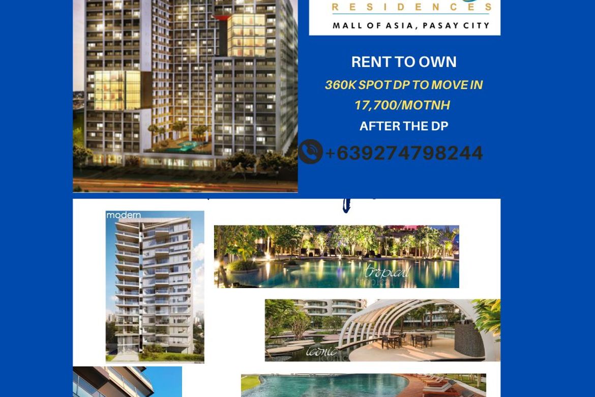 1 Bedroom Condo for Sale in Shore 3 Residences, Barangay 76, Pasay, Metro Manila near LRT-1 EDSA