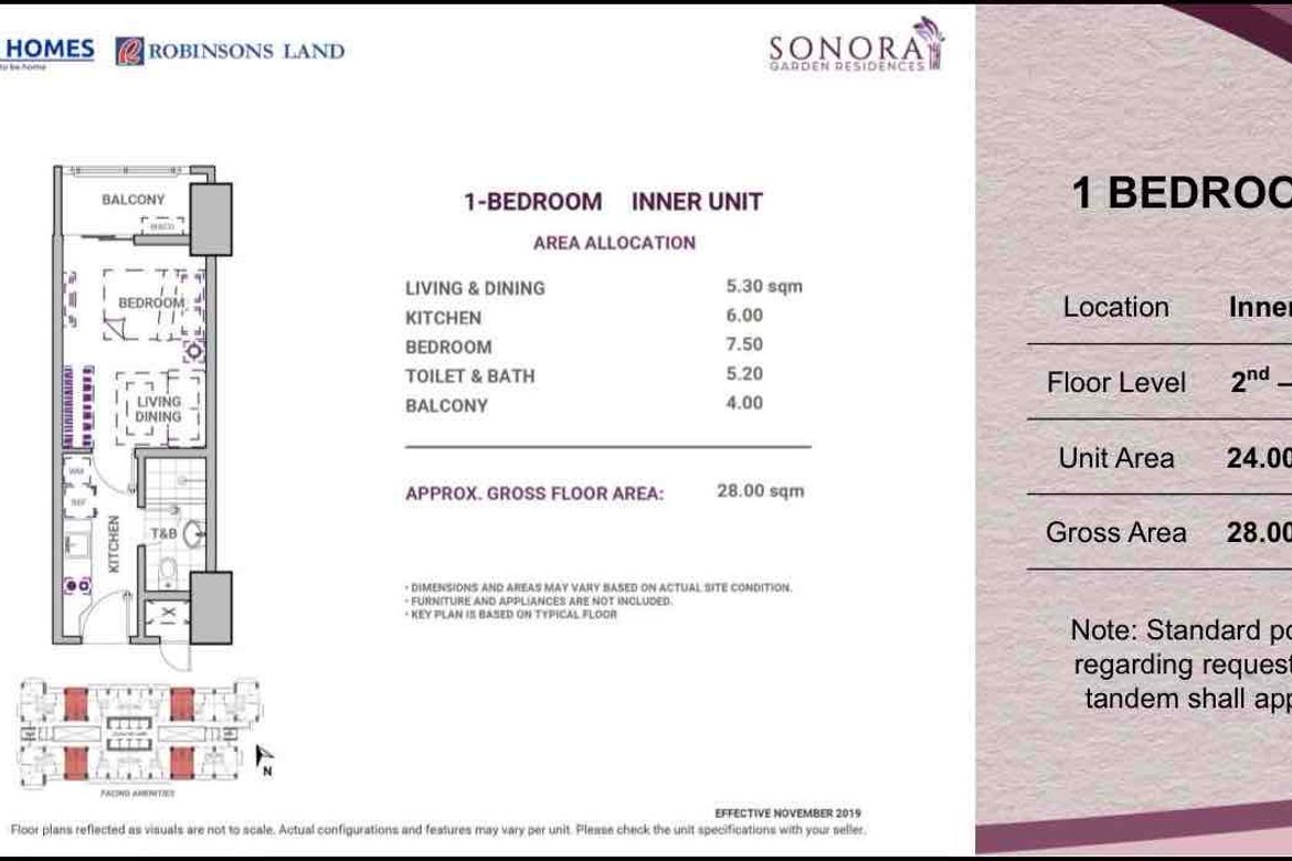 1 Bedroom Condo for Sale in Sonora Garden Residences, Talon Tres, Las Piñas, Metro Manila – photo 5