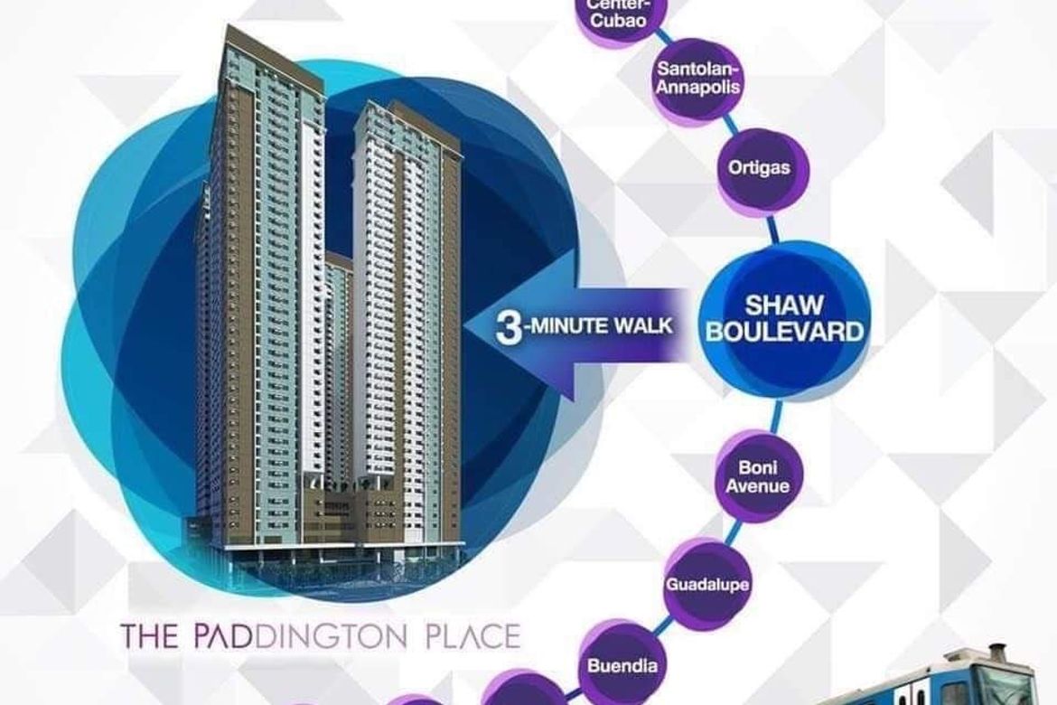 1 Bedroom Condo for Sale in The Paddington Place, Highway Hills, Mandaluyong, Metro Manila near MRT-3 Shaw Boulevard