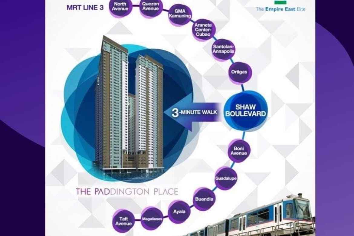 1 Bedroom Condo for Sale in The Paddington Place, Highway Hills, Mandaluyong, Metro Manila near MRT-3 Shaw Boulevard – photo 4