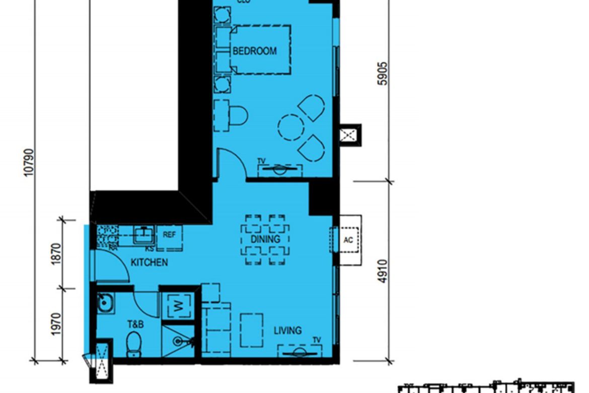 1 Bedroom Condo for Sale in The Paddington Place, Highway Hills, Mandaluyong, Metro Manila near MRT-3 Shaw Boulevard – photo 4