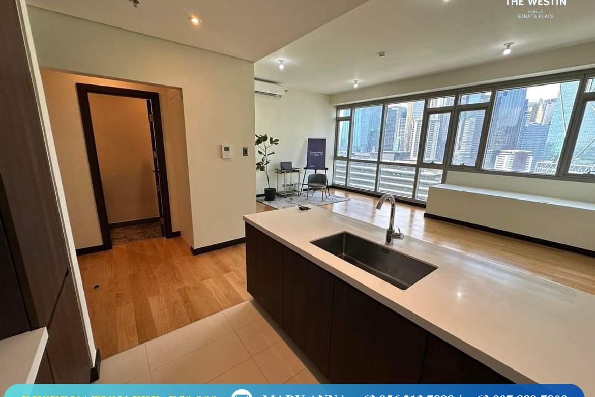 1 Bedroom Condo for Sale in The Residences at The Westin Manila Sonata Place, Wack-Wack Greenhills, Mandaluyong, Metro Manila near MRT-3 Shaw Boulevard