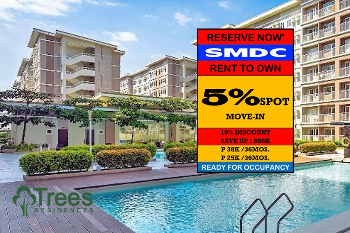 1 Bedroom Condo for Sale in Trees Residences, Pasong Putik Proper, Quezon City, Metro Manila