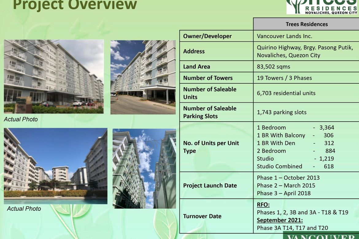1 Bedroom Condo for Sale in Trees Residences, Pasong Putik Proper, Quezon City, Metro Manila – photo 4