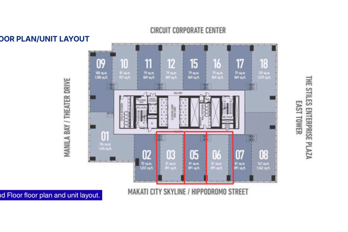 1 Bedroom Office for Sale in The Stiles Enterprise Plaza, Carmona, Makati, Metro Manila – photo 3