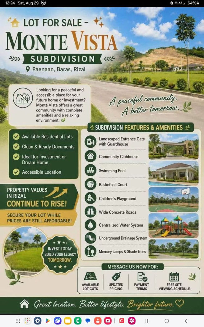 120 SQM Pre-Selling Residential Lot for Sale in Monte Vista, Paenaan, Baras, Rizal – photo 11