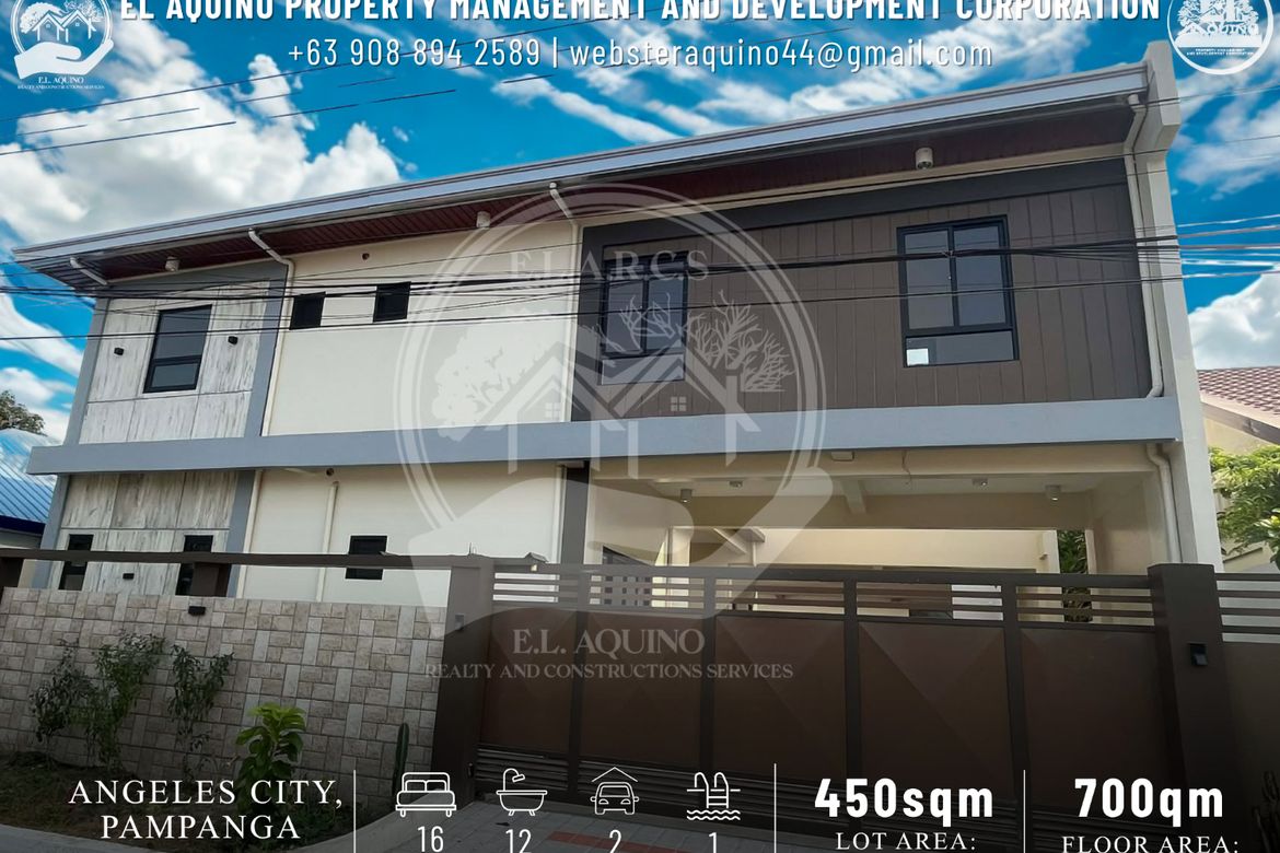 16 Bedroom House for Rent in Cutcut, Angeles, Pampanga