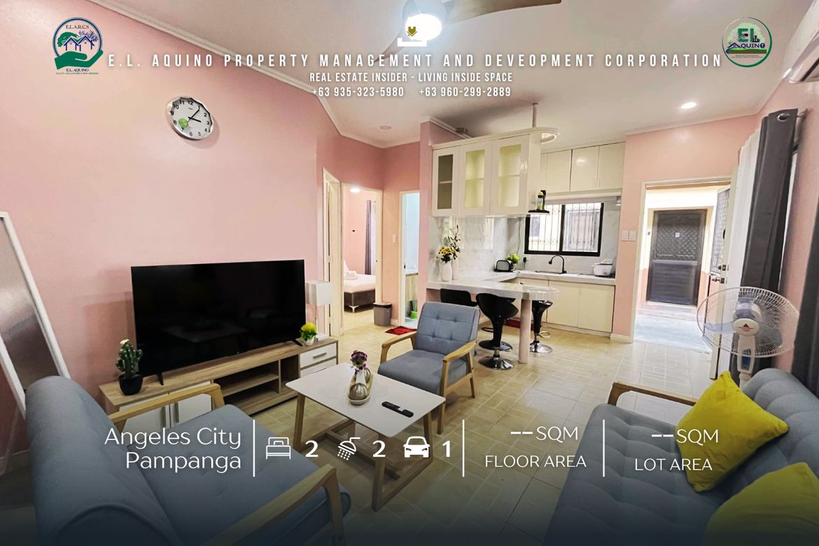 2 Bedroom Apartment for Rent in Malabanias, Angeles, Pampanga