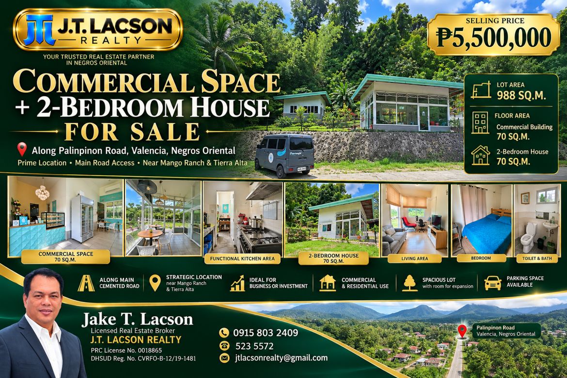 2 Bedroom Commercial for Sale in South Poblacion, Valencia, Negros Oriental