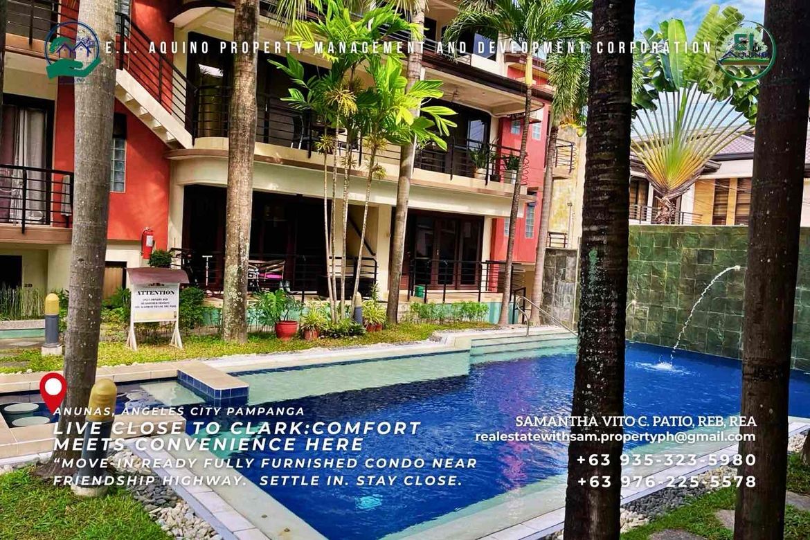 2 Bedroom Condo for Rent in Anunas, Angeles, Pampanga