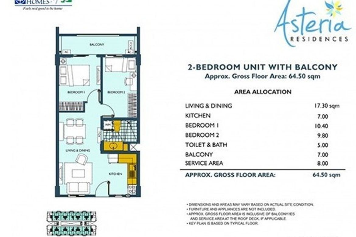 2 Bedroom Condo for Rent in Asteria Residences, San Isidro, Parañaque, Metro Manila photo 4