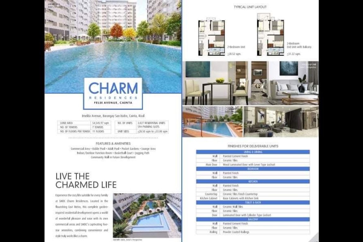2 Bedroom Condo for Sale in Charm Residences, San Isidro, Cainta, Rizal – photo 2
