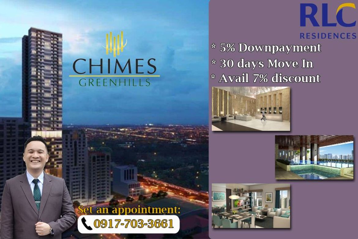 2 Bedroom Condo for Sale in Chimes Greenhills, Greenhills, San Juan, Metro Manila near MRT-3 Santolan