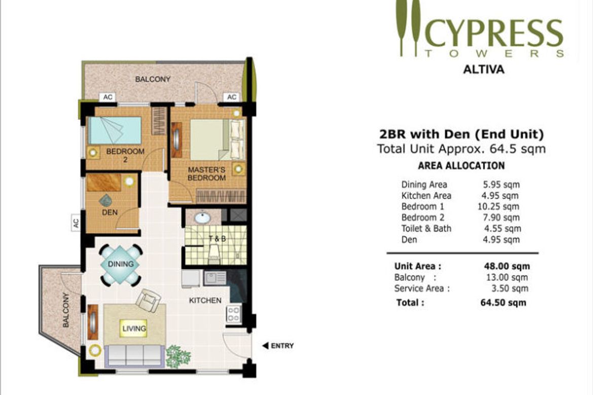 2 Bedroom Condo for Sale in Cypress Towers, Ususan, Taguig, Metro Manila – photo 5