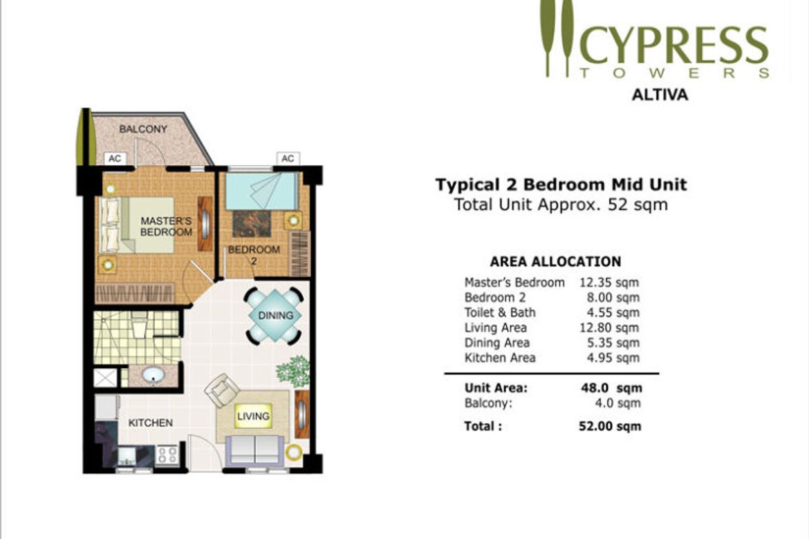 2 Bedroom Condo for Sale in Cypress Towers, Ususan, Taguig, Metro Manila – photo 6