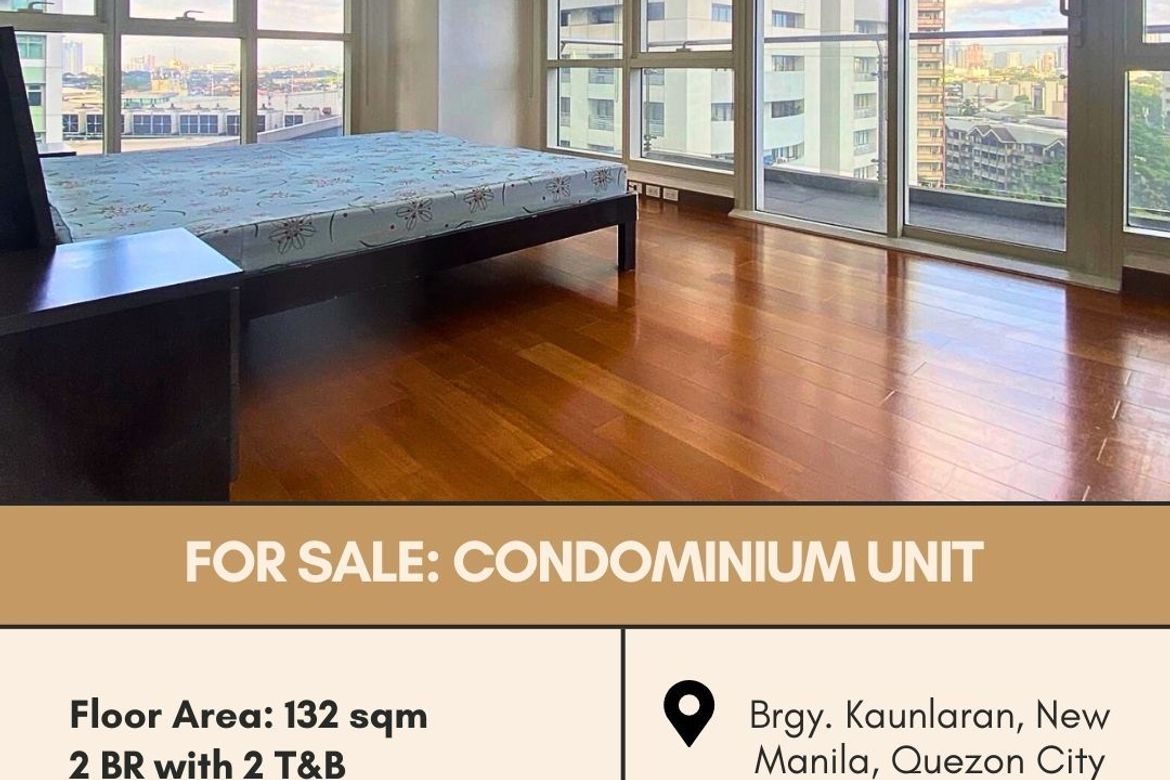 2 Bedroom Condo for Sale in Katipunan, Quezon City, Metro Manila near LRT-1 Roosevelt