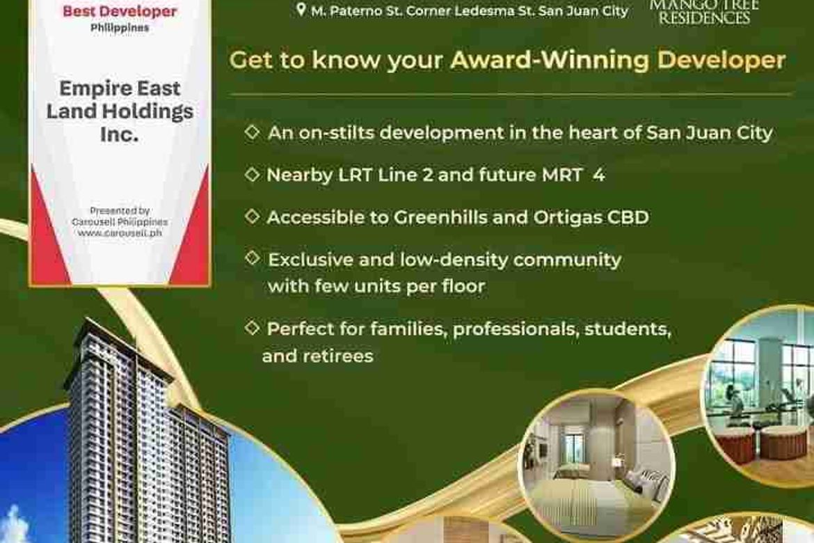 2 Bedroom Condo for Sale in Mango Tree Residences, Pasadeña, San Juan, Metro Manila near LRT-2 Gilmore – photo 2