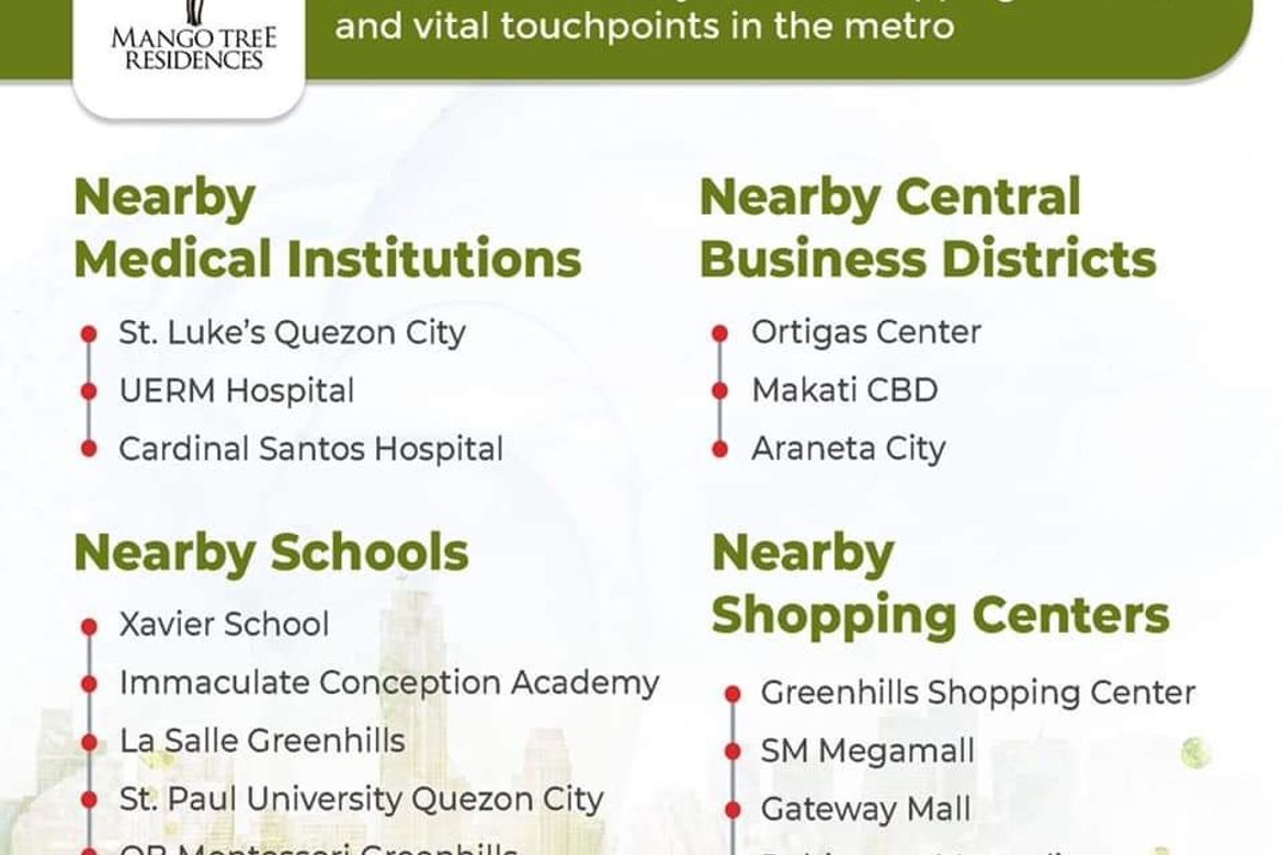 2 Bedroom Condo for Sale in Mango Tree Residences, Pasadeña, San Juan, Metro Manila near LRT-2 Gilmore – photo 2