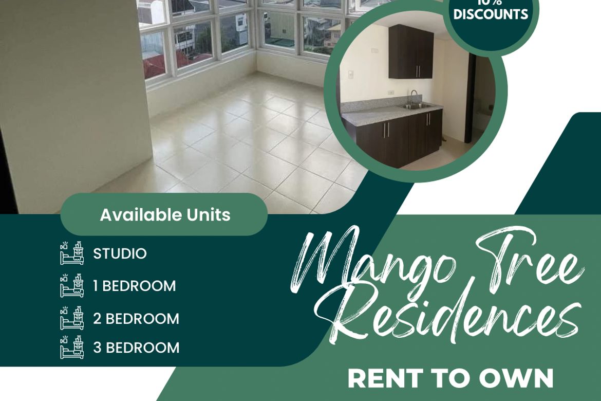 2 Bedroom Condo for Sale in Mango Tree Residences, Pasadeña, San Juan, Metro Manila near LRT-2 Gilmore