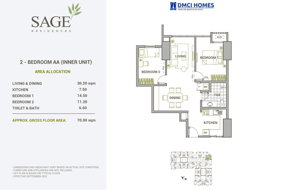 2 Bedroom Condo for Sale in Sage Residences, Mauway, Mandaluyong, Metro Manila near MRT-3 Shaw Boulevard – photo 2