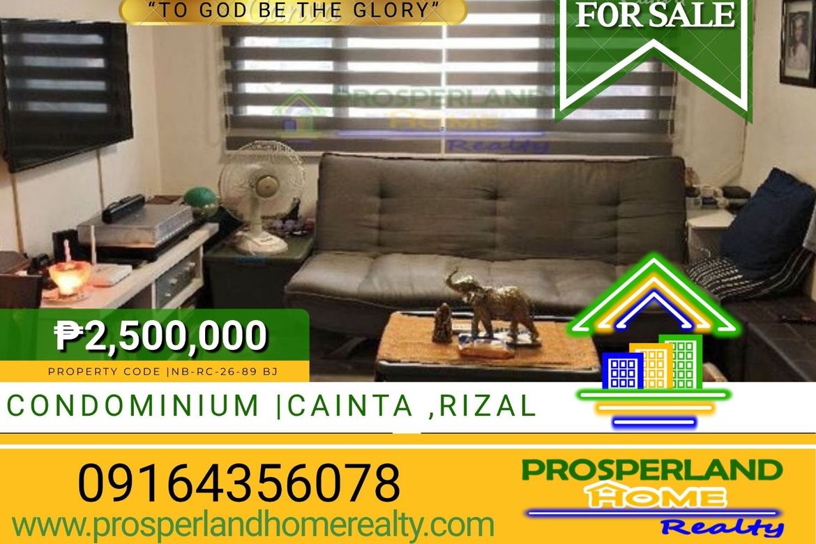 2 Bedroom Condo for Sale in Santo Domingo, Cainta, Rizal